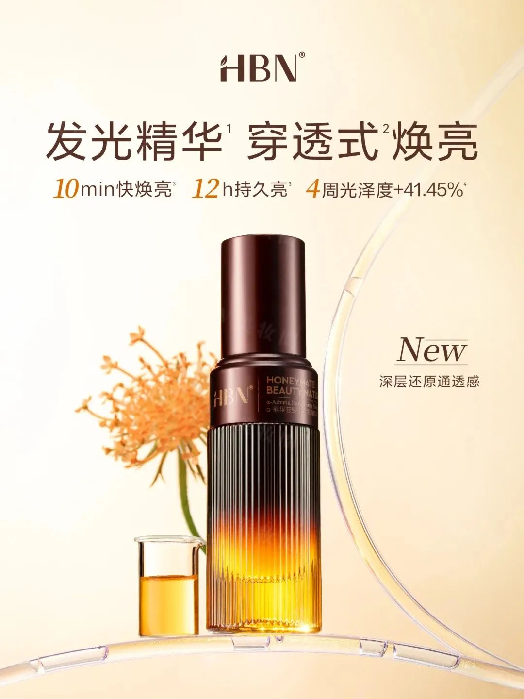 美妆圈一周新品:HBN发光精华;雅诗兰黛DW持妆遮瑕;三式臻禅龙井ZEN TEA系列;白惜速醒鼻吸口喷... | 新品速递